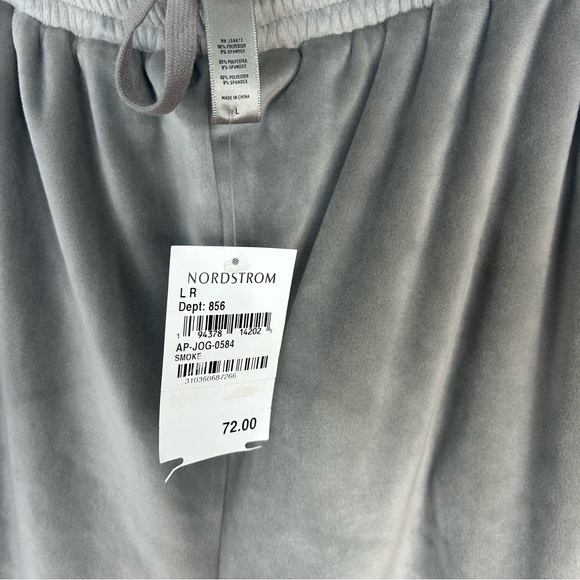 Skims Grey Velour Jogger Lounger Pants size Large - Picture 8 of 9